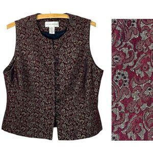 Vintage Wool Blend Vest Size 10 Medium Y2K Casual Corner